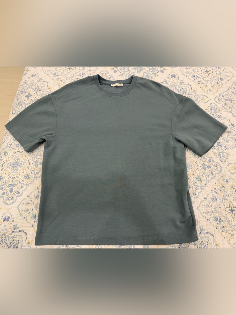 Zara Men's Short Sleeve Crew Tee in Slate Teal